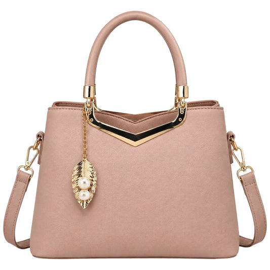 Cevoria Women's Elegant Pink Satchel Handbag