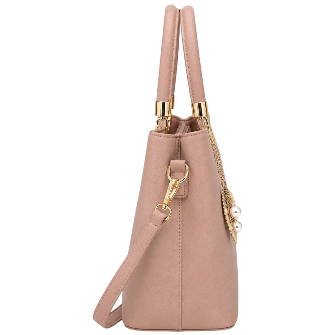 Cevoria Women's Elegant Pink Satchel Handbag