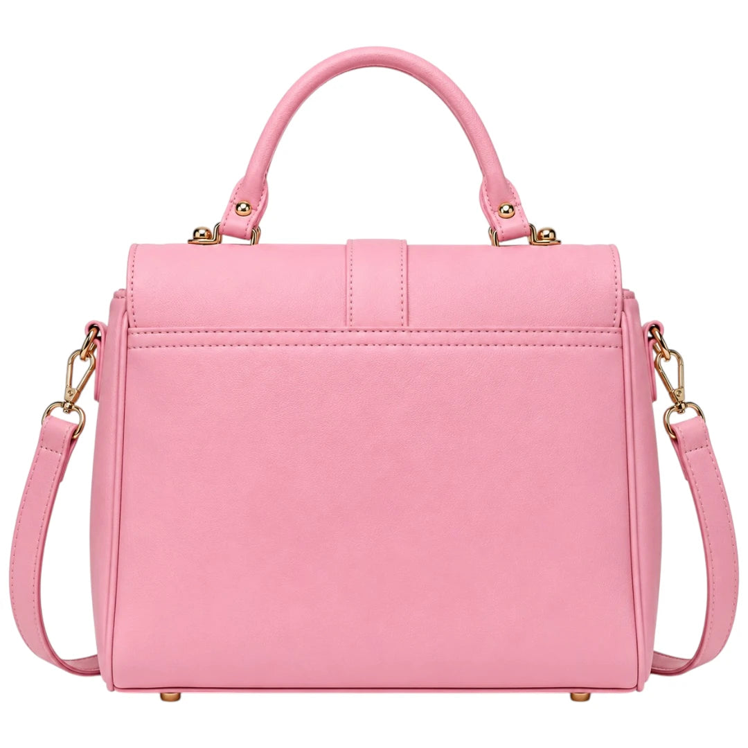 Cevoria Women's Elegant Pink Top Handle Satchel Handbag